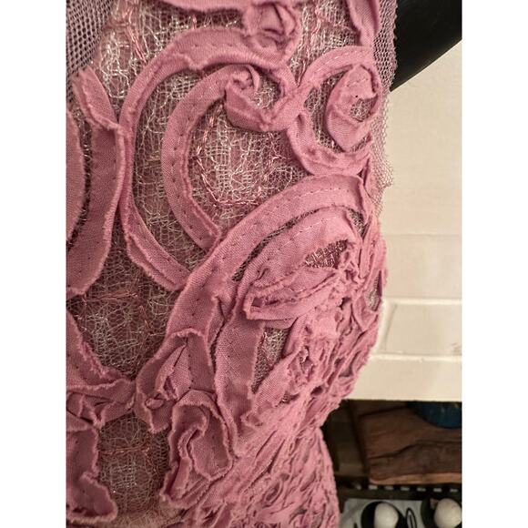 NWT BCBG MAX AZRIA $338 MARISSA LACE DRESS IN DUSTY LAVENDER 2 - Picture 6 of 9